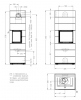 Kominek modułowy SIM VARIA 2R-55h